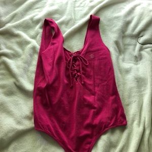 Pink bodysuit